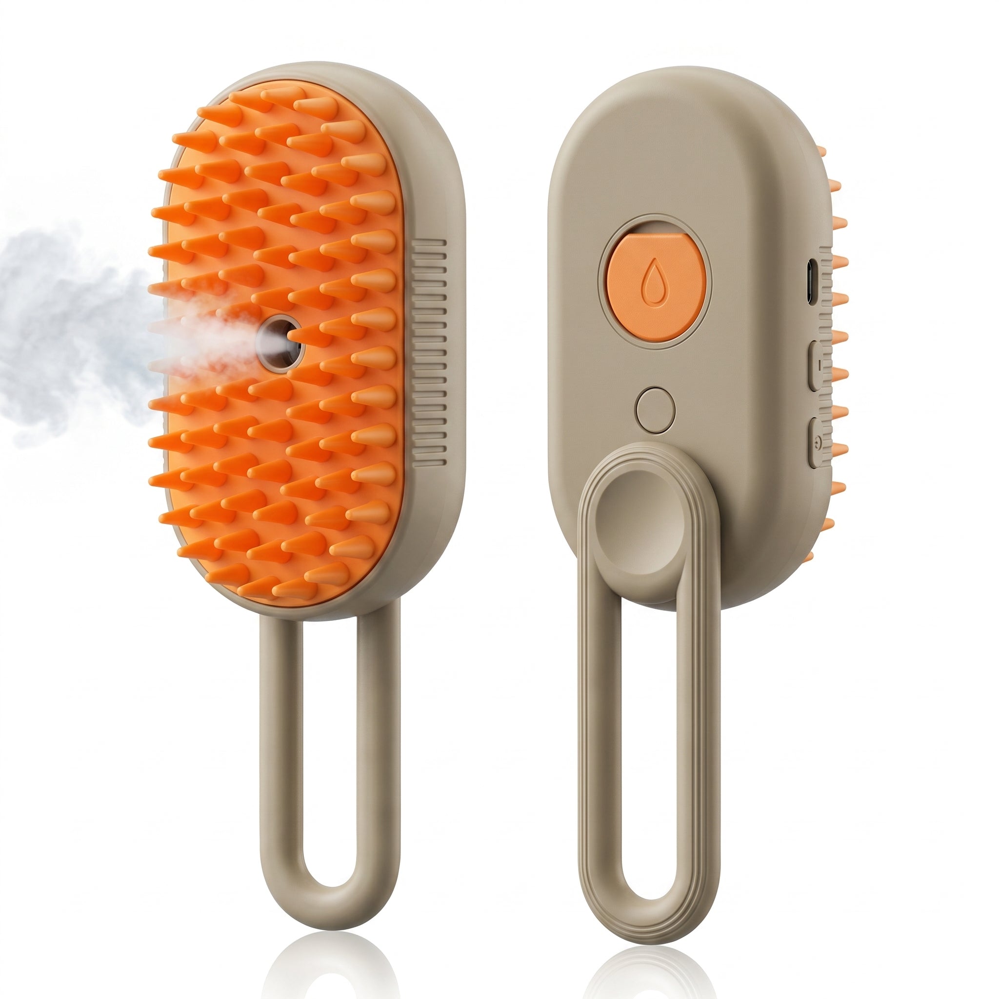 CEPILLO DE VAPOR 3 en 1 ANTI-ESTRÉS PARA MASCOTAS